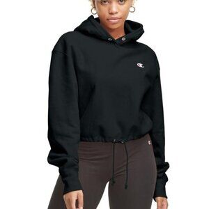NEW Champion Womens Cropped Hoodies black 2XL